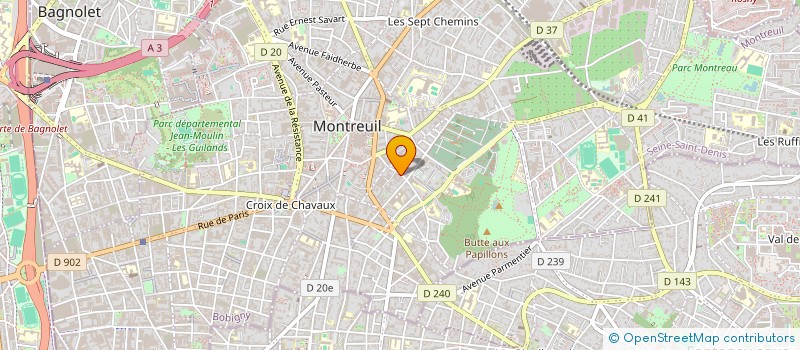 localisation de l'entreprise MADAME YVETTE NORBERT à MONTREUIL