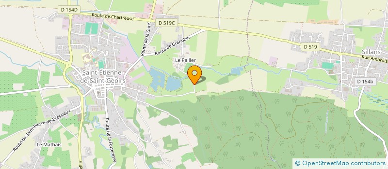 localisation de l'entreprise MADAME YVETTE OGIER  SAINT-ETIENNE-DE-SAINT-GEOIRS