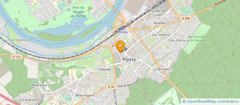 localisation de l'entreprise MADAME YVETTE OGIER  POISSY