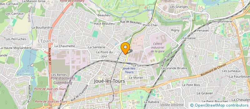 localisation de l'entreprise MADAME YVETTE OPOUYA  JOUE-LES-TOURS