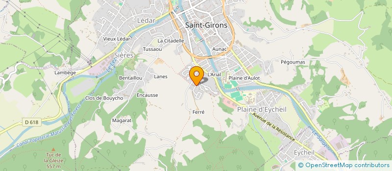 localisation de l'entreprise MADAME YVETTE ORTEL à SAINT-GIRONS