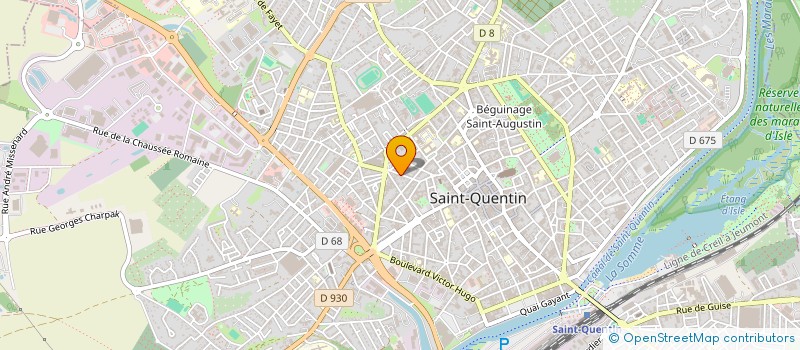 localisation de l'entreprise MADAME YVETTE PARANT à SAINT-QUENTIN