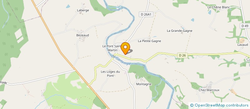 localisation de l'entreprise MADAME YVETTE PERRIN à SAINT-SORNIN-LA-MARCHE
