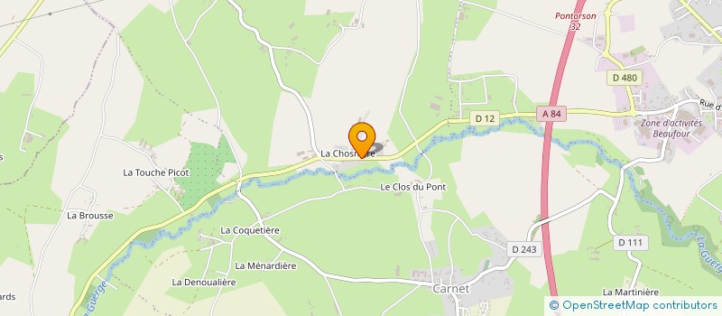 localisation de l'entreprise MADAME YVETTE PERROUAULT  SAINT-JAMES