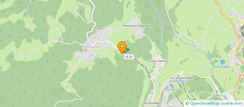 localisation de l'entreprise MADAME YVETTE PETOT à PREMANON