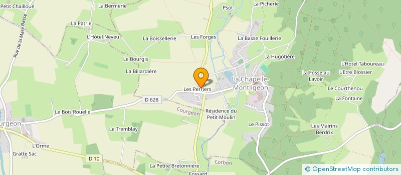 localisation de l'entreprise MADAME YVETTE POURADIER à VILLIERS-SOUS-MORTAGNE