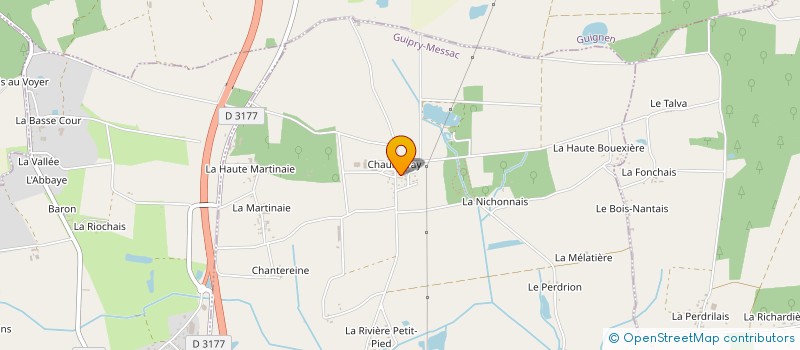 localisation de l'entreprise MADAME YVETTE QUIMBERT  GUIPRY-MESSAC