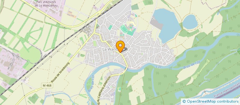 localisation de l'entreprise MADAME YVETTE RADMACHER  LA WANTZENAU