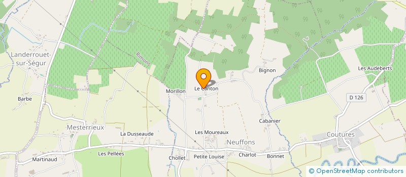 localisation de l'entreprise MADAME YVETTE RAMBAUD  NEUFFONS