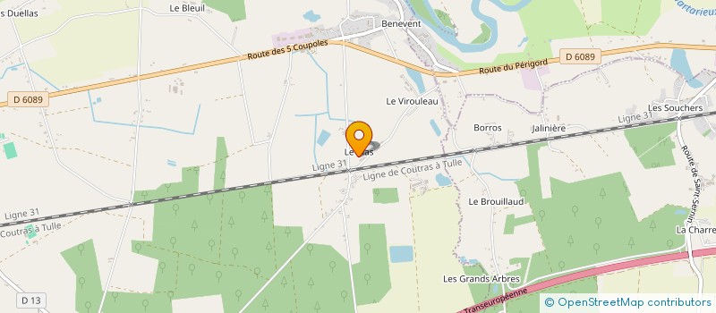 localisation de l'entreprise MADAME YVETTE RAVINE  ST MARTIAL D ARTENSET