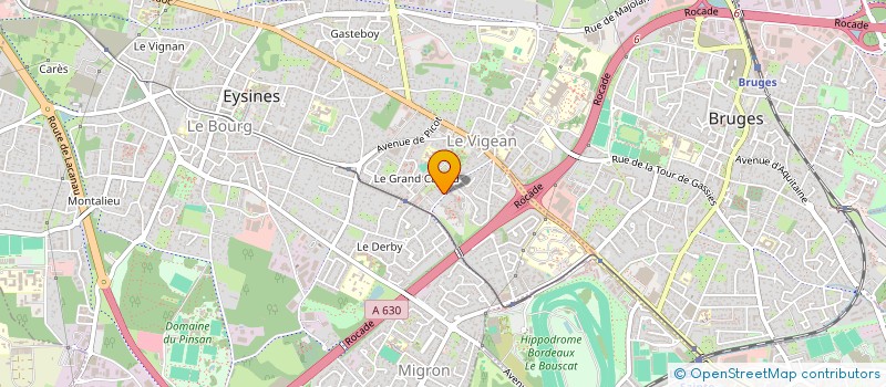 localisation de l'entreprise MADAME YVETTE REBMANN  EYSINES