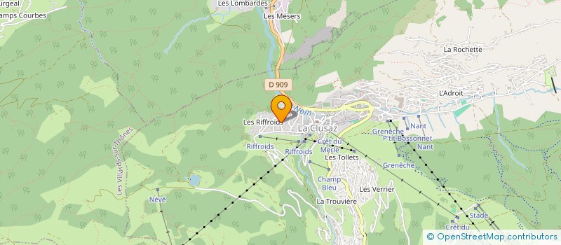 localisation de l'entreprise MADAME YVETTE REDARES à LA CLUSAZ