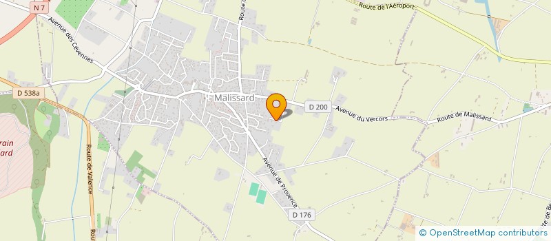 localisation de l'entreprise MADAME YVETTE RIOUX  MALISSARD