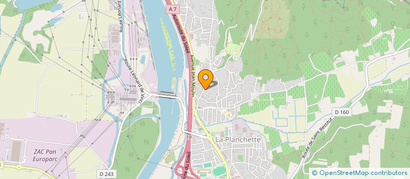 localisation de l'entreprise MADAME YVETTE RISPAUD  BOLLENE