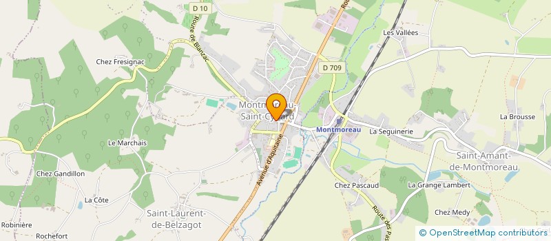 localisation de l'entreprise MADAME YVETTE ROBERT  MONTMOREAU