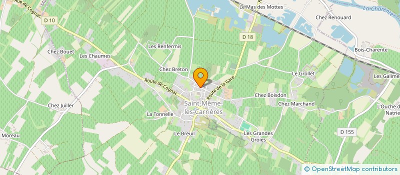 localisation de l'entreprise MADAME YVETTE ROUSSEAU à SAINT-MEME-LES-CARRIERES