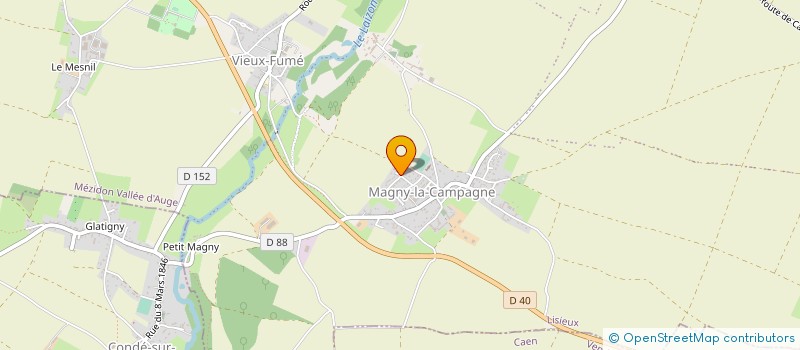 localisation de l'entreprise MADAME YVETTE ROUSSEL à MEZIDON VALLEE D'AUGE