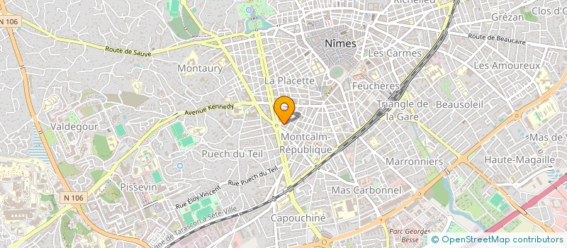 localisation de l'entreprise MADAME YVETTE ROUX  NIMES