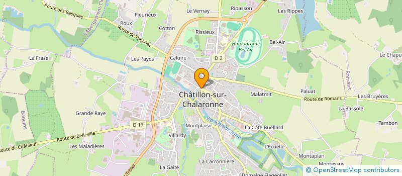 localisation de l'entreprise MADAME YVETTE SAINT-CAST à CHATILLON-SUR-CHALARONNE