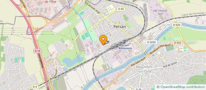 localisation de l'entreprise MADAME YVETTE SAINTE-BEUVE  PERSAN