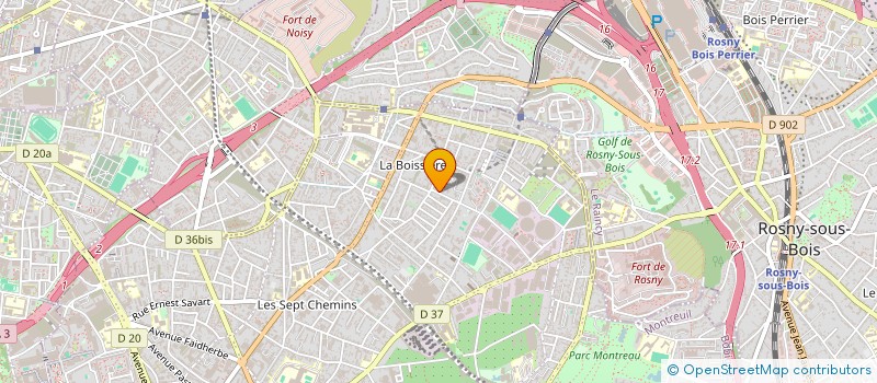 localisation de l'entreprise MADAME YVETTE SILLON à MONTREUIL