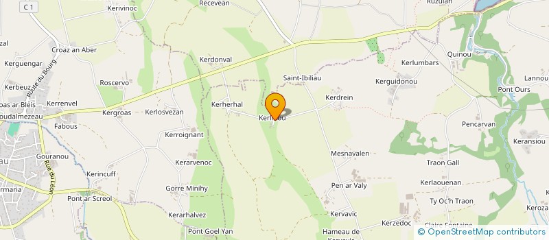 localisation de l'entreprise MADAME YVETTE TALABARDON  PLOUGUIN