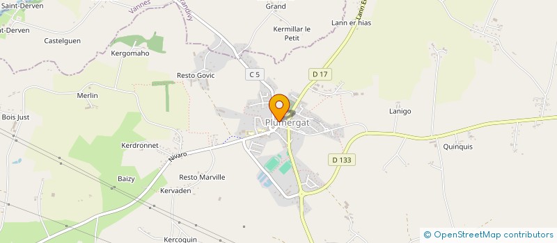 localisation de l'entreprise MADAME YVETTE TANGUY  PLUMERGAT