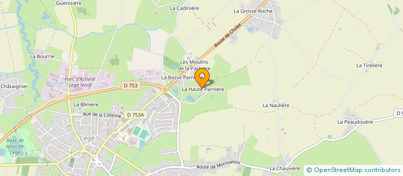 localisation de l'entreprise MADAME YVETTE TAUPIN  LEGE