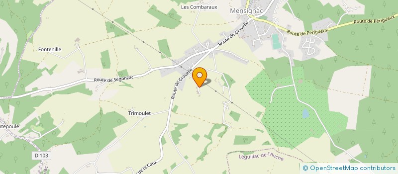 localisation de l'entreprise MADAME YVETTE TENES  MENSIGNAC