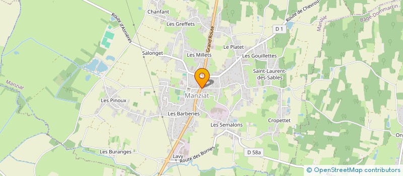 localisation de l'entreprise MADAME YVETTE THESSE à MANZIAT