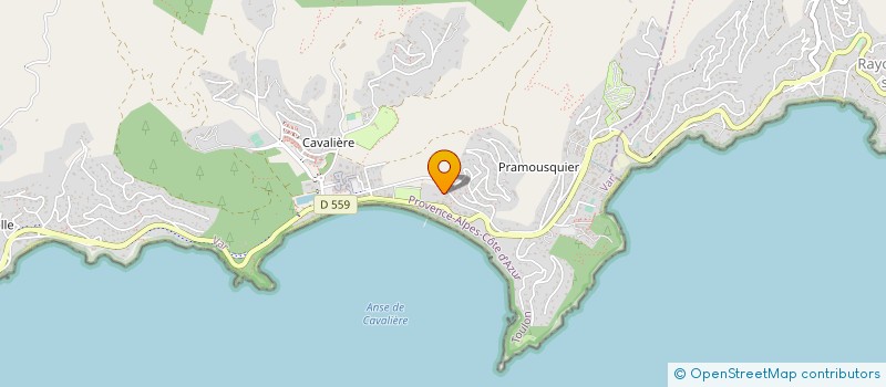 localisation de l'entreprise MADAME YVETTE TIXIER à LE LAVANDOU