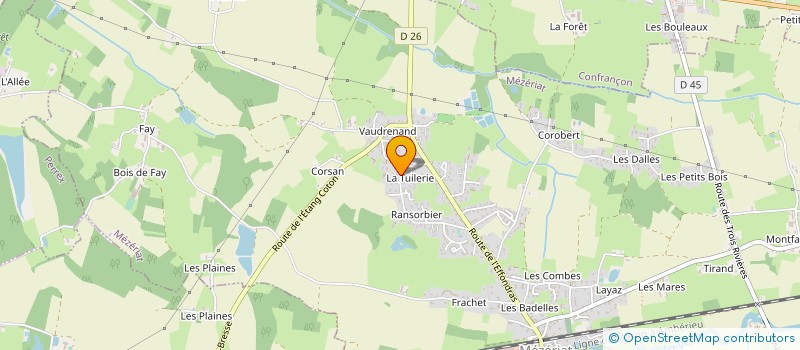 localisation de l'entreprise MADAME YVETTE TROUILLOUX  MEZERIAT