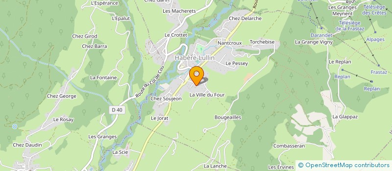 localisation de l'entreprise MADAME YVETTE VACHOUX  HABERE-LULLIN