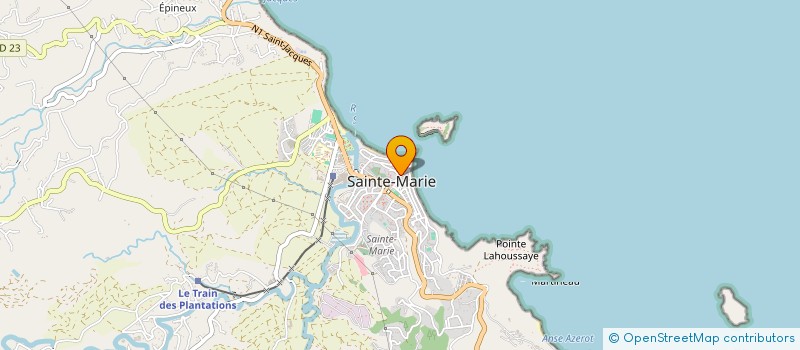 localisation de l'entreprise MADAME YVETTE VALLADE à SAINTE-MARIE