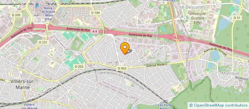 localisation de l'entreprise MADAME YVETTE VERDUN à NOISY-LE-GRAND