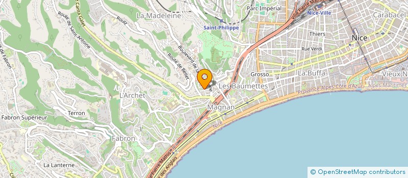 localisation de l'entreprise MADAME YVETTE VERGARI à NICE