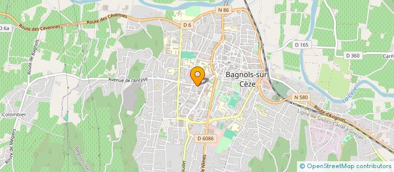 localisation de l'entreprise MADAME YVETTE WISEUR à BAGNOLS-SUR-CEZE