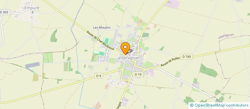 localisation de l'entreprise MADAME YVETTE WOOD  VILLEFAGNAN