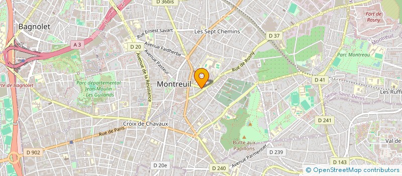 localisation de l'entreprise MADAME YVETTE YANGAN à MONTREUIL