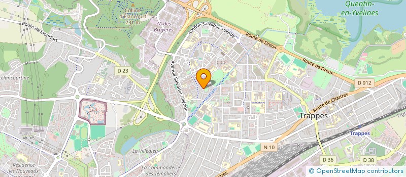 localisation de l'entreprise MADAME YVETTE YAVALAS  TRAPPES