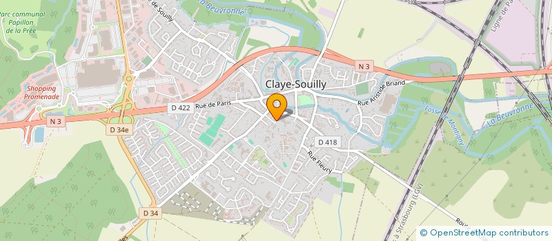 localisation de l'entreprise MADAME YVIE MARIE LAURE MANGOUA  CLAYE-SOUILLY