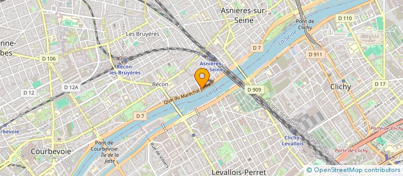 localisation de l'entreprise MADAME YVOLINE XAVIER à COURBEVOIE