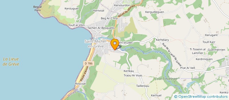 localisation de l'entreprise MADAME YVON DUGUEN à SAINT-MICHEL-EN-GREVE