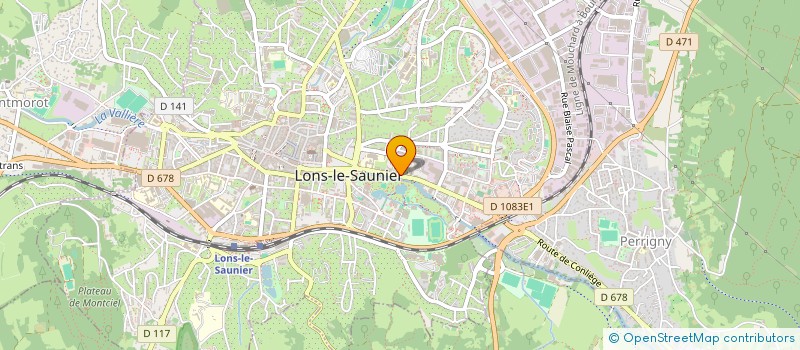 localisation de l'entreprise MADAME YVONE MERCIER à LONS-LE-SAUNIER