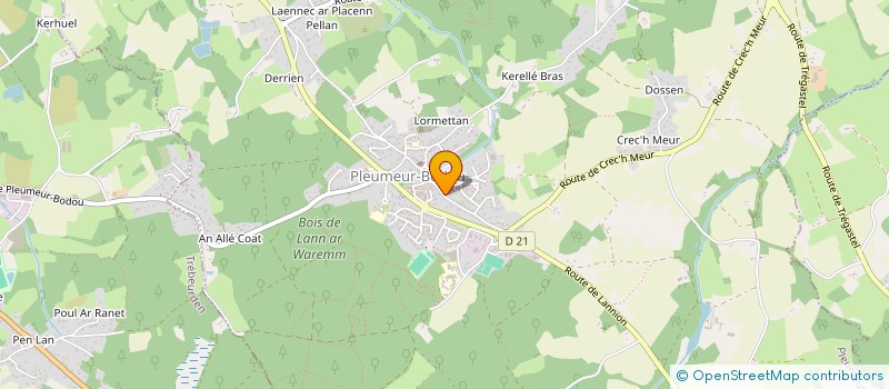 localisation de l'entreprise MADAME YVONNE ALLAIN  PLEUMEUR-BODOU