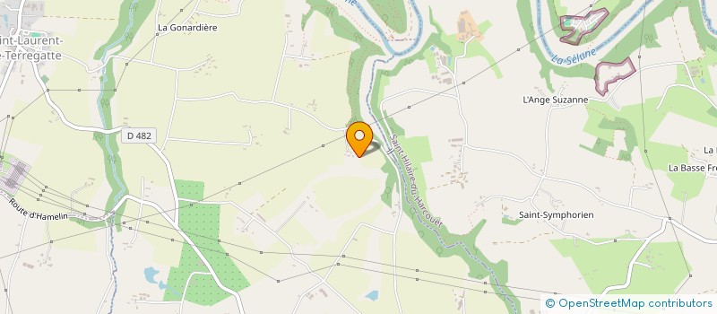 localisation de l'entreprise MADAME YVONNE ALLEAUME  SAINT-LAURENT-DE-TERREGATTE