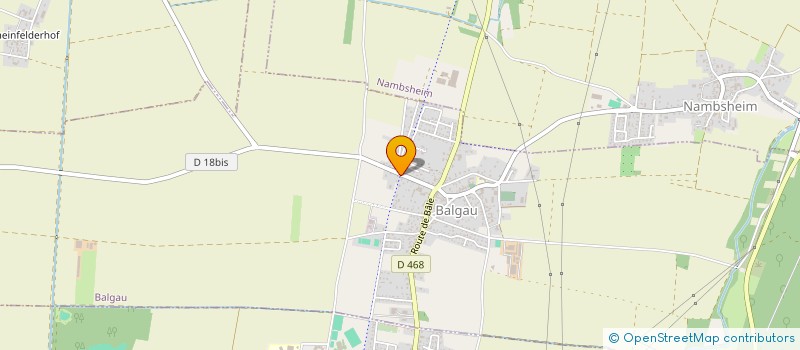 localisation de l'entreprise MADAME YVONNE AMHOF  BALGAU