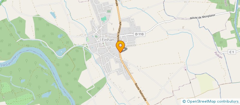 localisation de l'entreprise MADAME YVONNE AMOUROUX  FINHAN