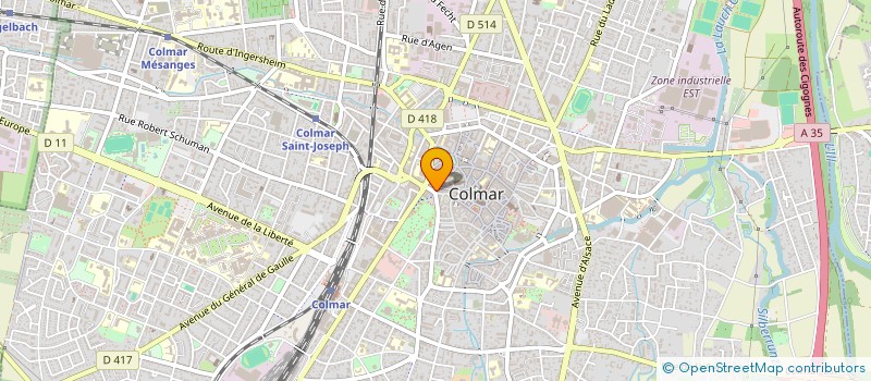 localisation de l'entreprise MADAME YVONNE ANSEL  COLMAR