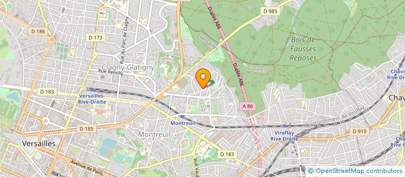 localisation de l'entreprise MADAME YVONNE-ASTRID HAGERS à VERSAILLES